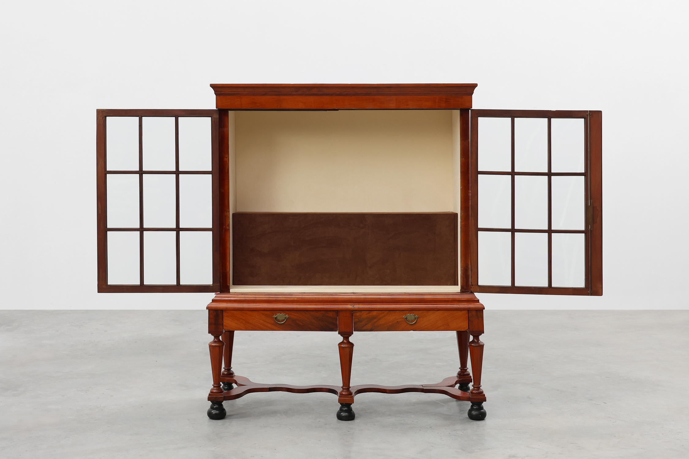 Antique William IV Style Walnut Display Cabinet, UK, 18th Centurythumbnail